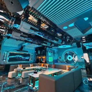 Nội thất phòng hát hiện đại tại Karaoke Idol, 16 Nguyễn Khang, Yên Hoà
