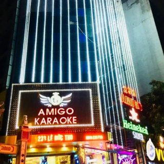 Không gian phòng hát tại Karaoke Amigo, Lê Đức Thọ, Hà Nội