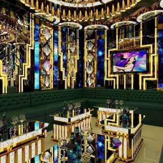 Không gian phòng hát tại Karaoke Moonstar, đường Mỹ Đình, Nam Từ Liêm, Hà Nội